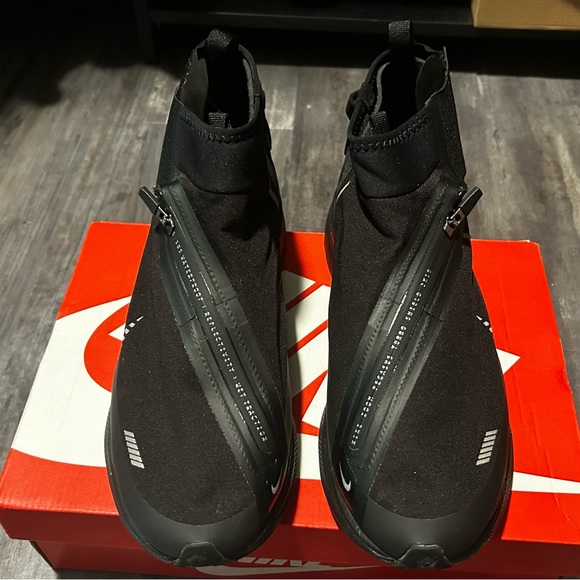 Nike Zoom Pegasus Turbo Shield Black Smoke Grey BQ1896-003 Men Sz 11 - Picture 2 of 9